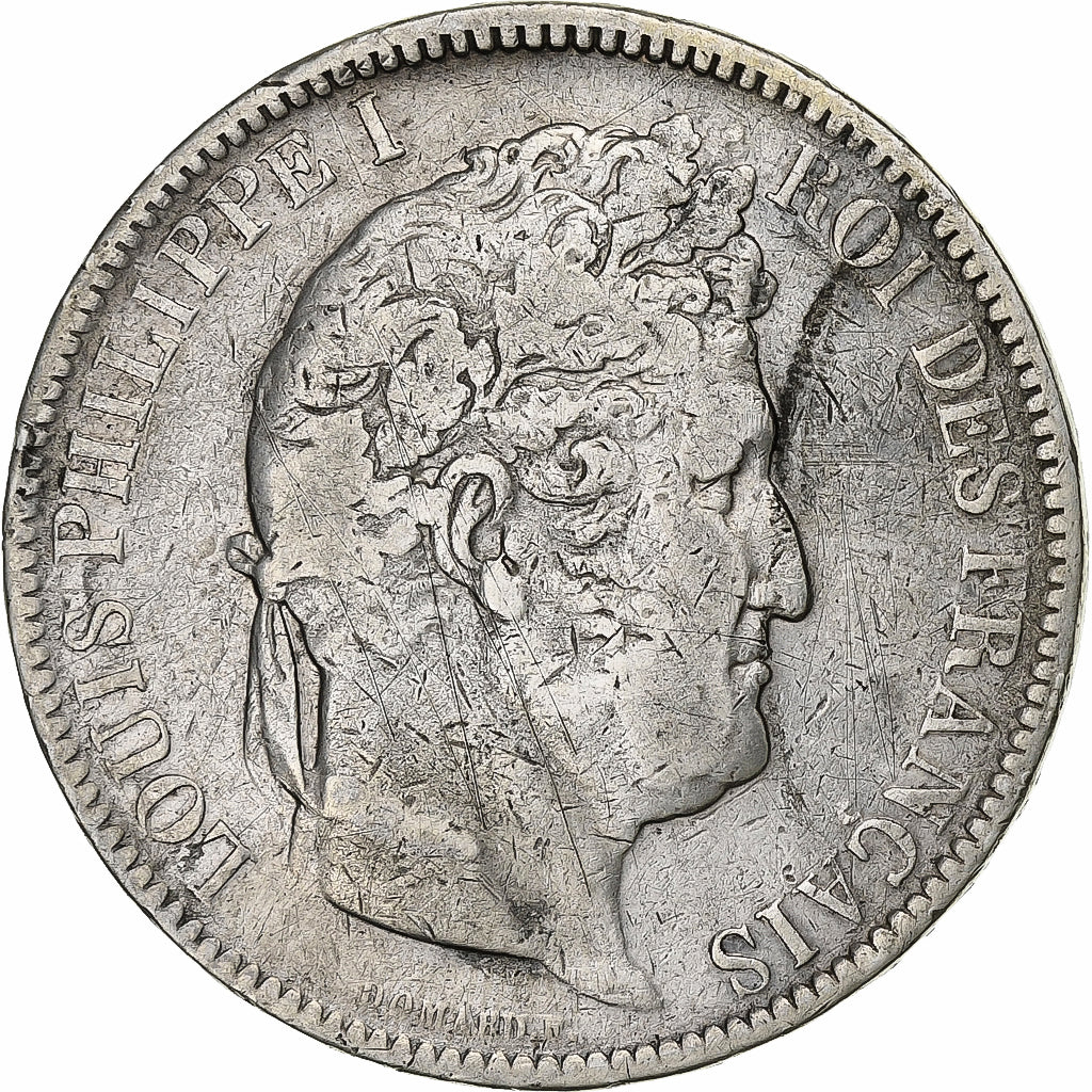 Moneta, Francja, Louis-Philippe, 5 Francs, 1831, Rouen, VF(20-25), Srebro