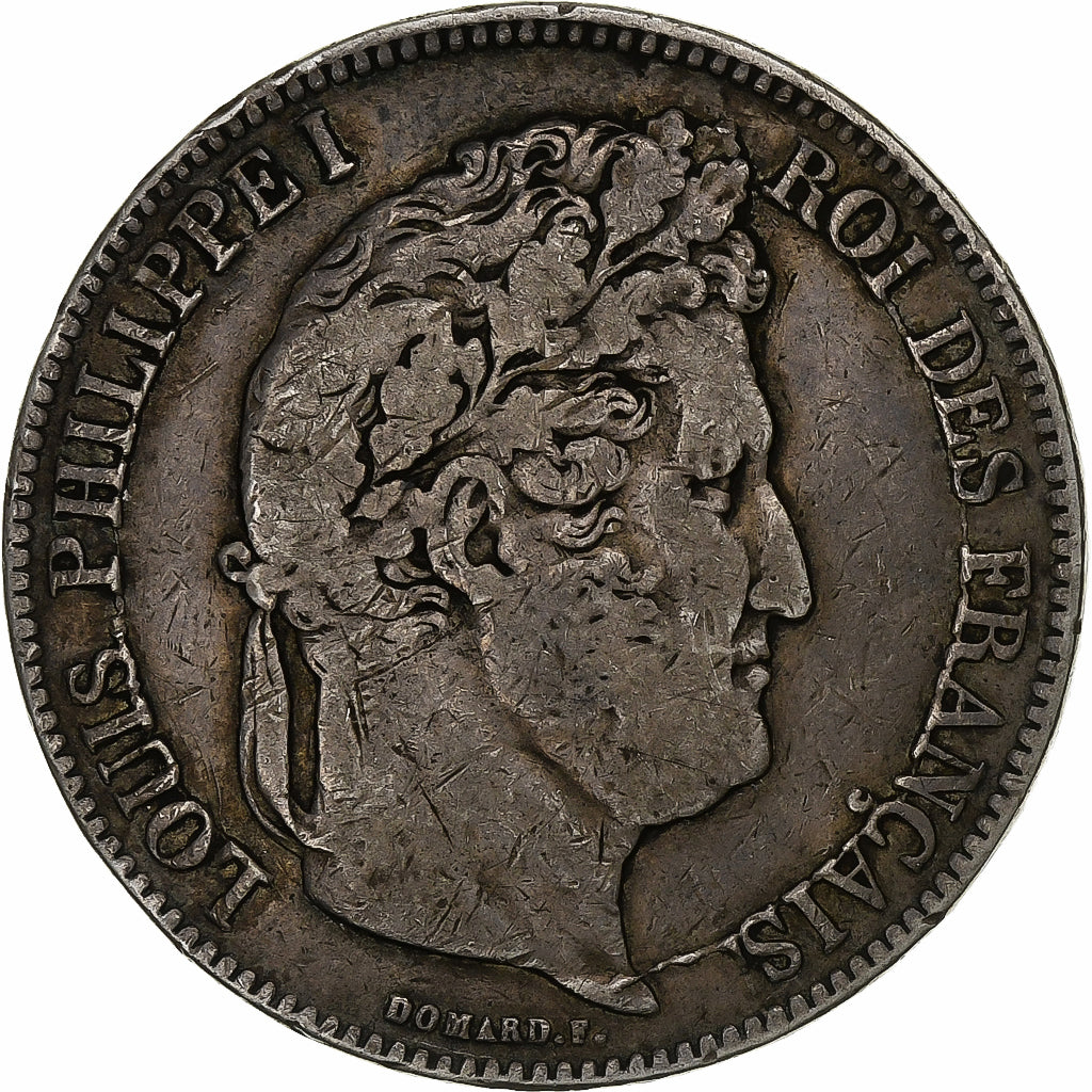 Frankreich, 5 Francs, Louis-Philippe, 1834, La Rochelle, Silber, S+