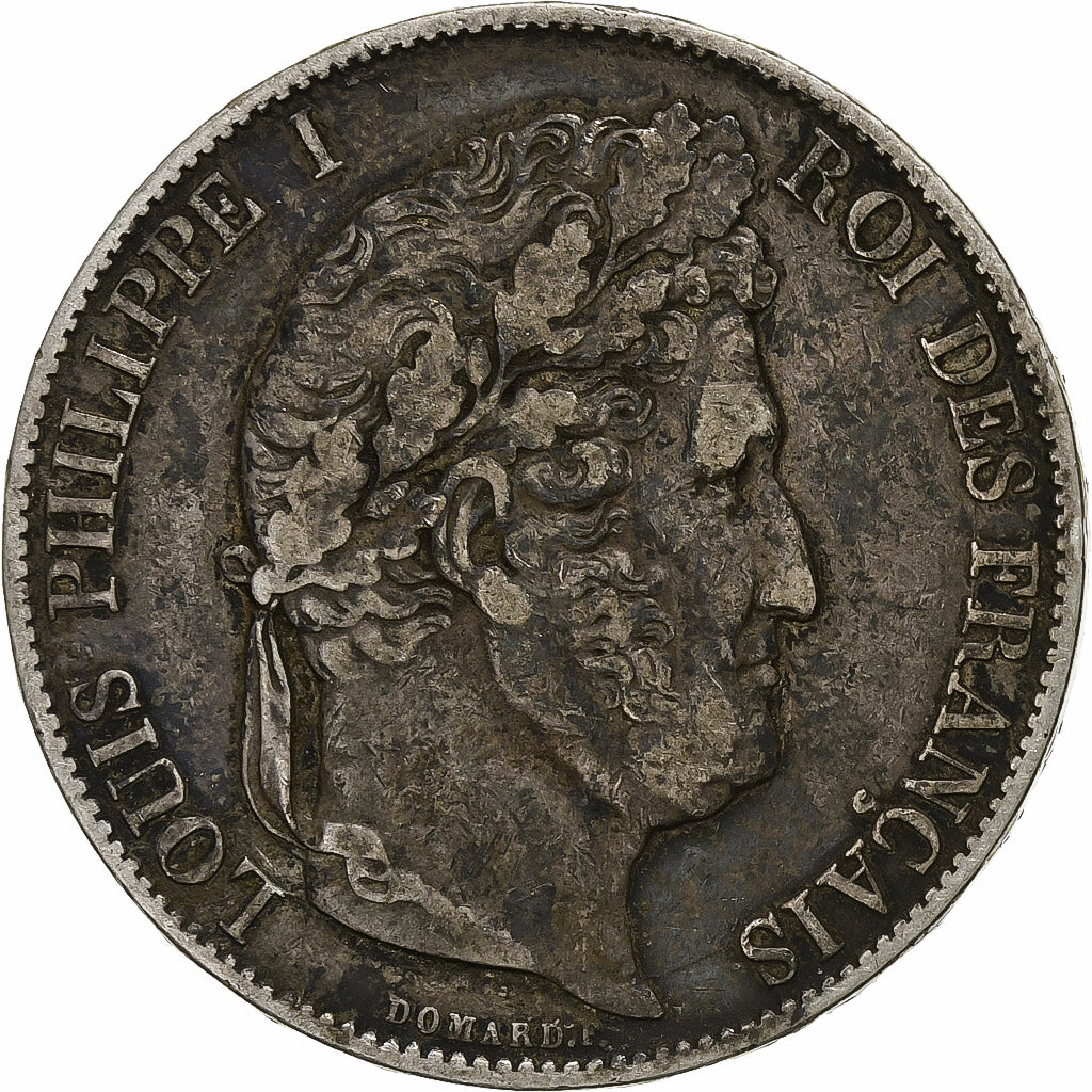 Francia, Louis-Philippe, 5 Francs, 1847, Paris, Argento, MB+, Gadoury:678a