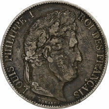 Francia, Louis-Philippe, 5 Francs, 1847, Paris, Argento, MB+, Gadoury:678a