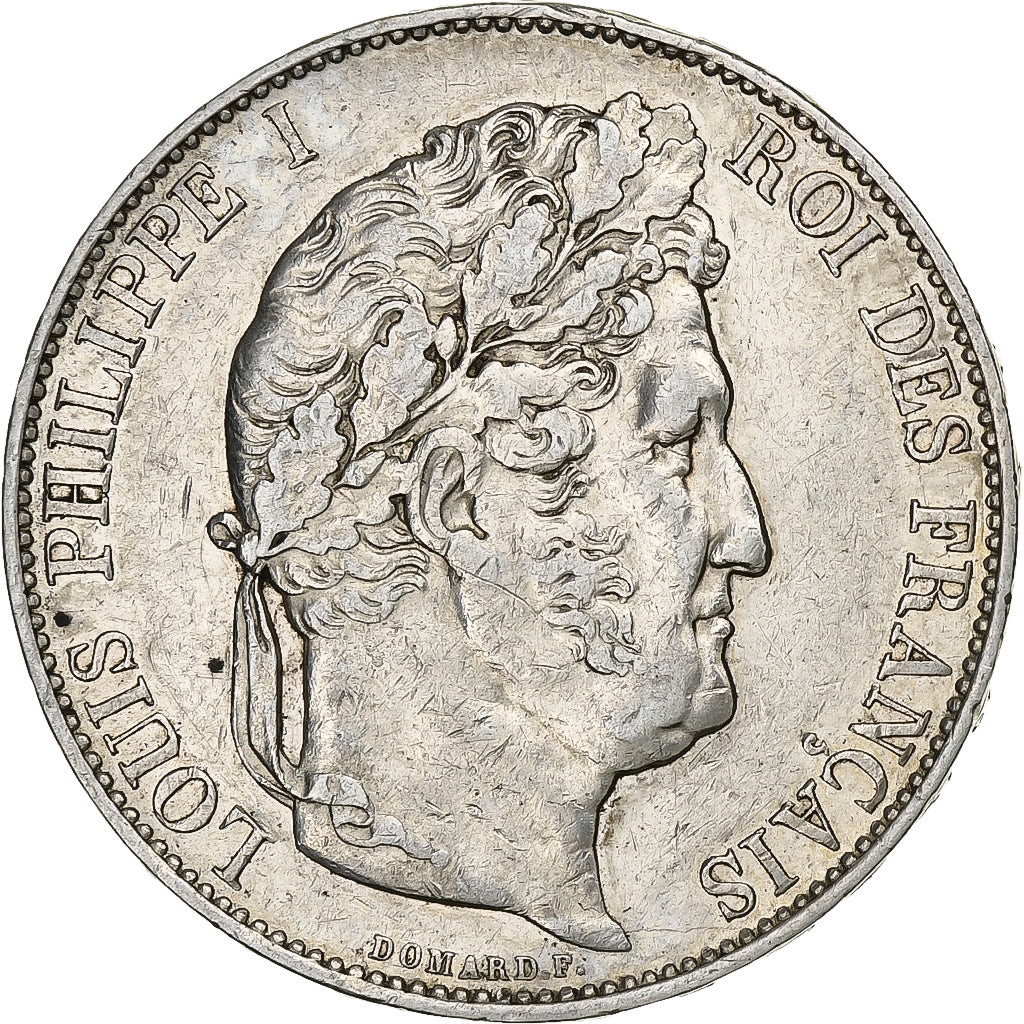 Francia, 5 Francs, Louis-Philippe, 1847, Strasbourg, Argento, MB+, Gadoury:678a