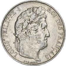 Francia, 5 Francs, Louis-Philippe, 1847, Strasbourg, Argento, MB+, Gadoury:678a