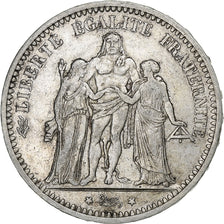 Francia, 5 Francs, Hercule, 1873, Bordeaux, Argento, BB, Gadoury:745a, KM:820.2