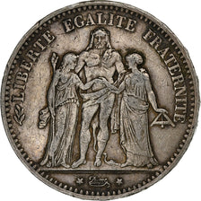 Francia, 5 Francs, Hercule, 1874, Paris, Argento, MB+, Gadoury:745a, Le