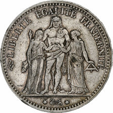 Francia, 5 Francs, Hercule, 1875, Paris, Argento, MB+, Gadoury:745a, KM:820.1