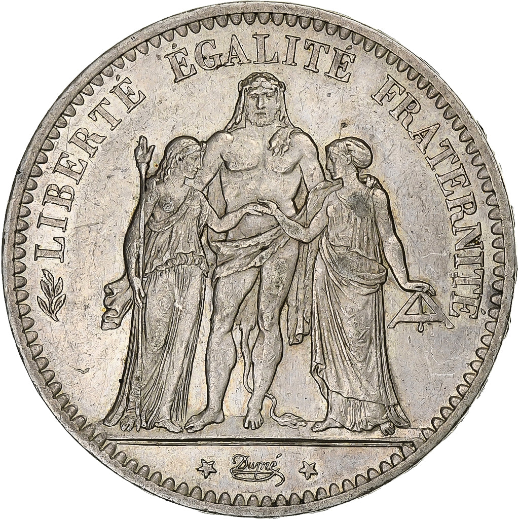 Francia, 5 Francs, Hercule, 1875, Paris, Argento, BB+, Gadoury:745a, KM:820.1