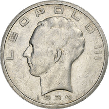 Belgio, 50 Francs, 50 Frank, 1939, Argento, BB+, KM:122.1