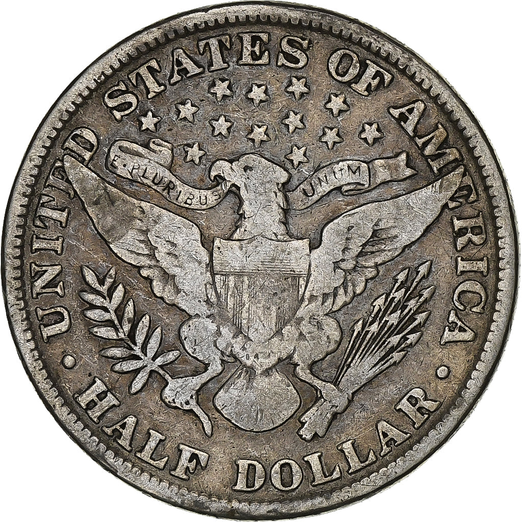 United States, Barber Half Dollar, 1898, U.S. Mint, Silver, VF(30-35), KM:116