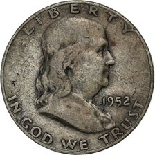 United States, Half Dollar, Franklin Half Dollar, 1952, Denver, Silver