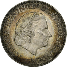 Netherlands, Juliana, 2-1/2 Gulden, 1962, Silver, EF(40-45), KM:185