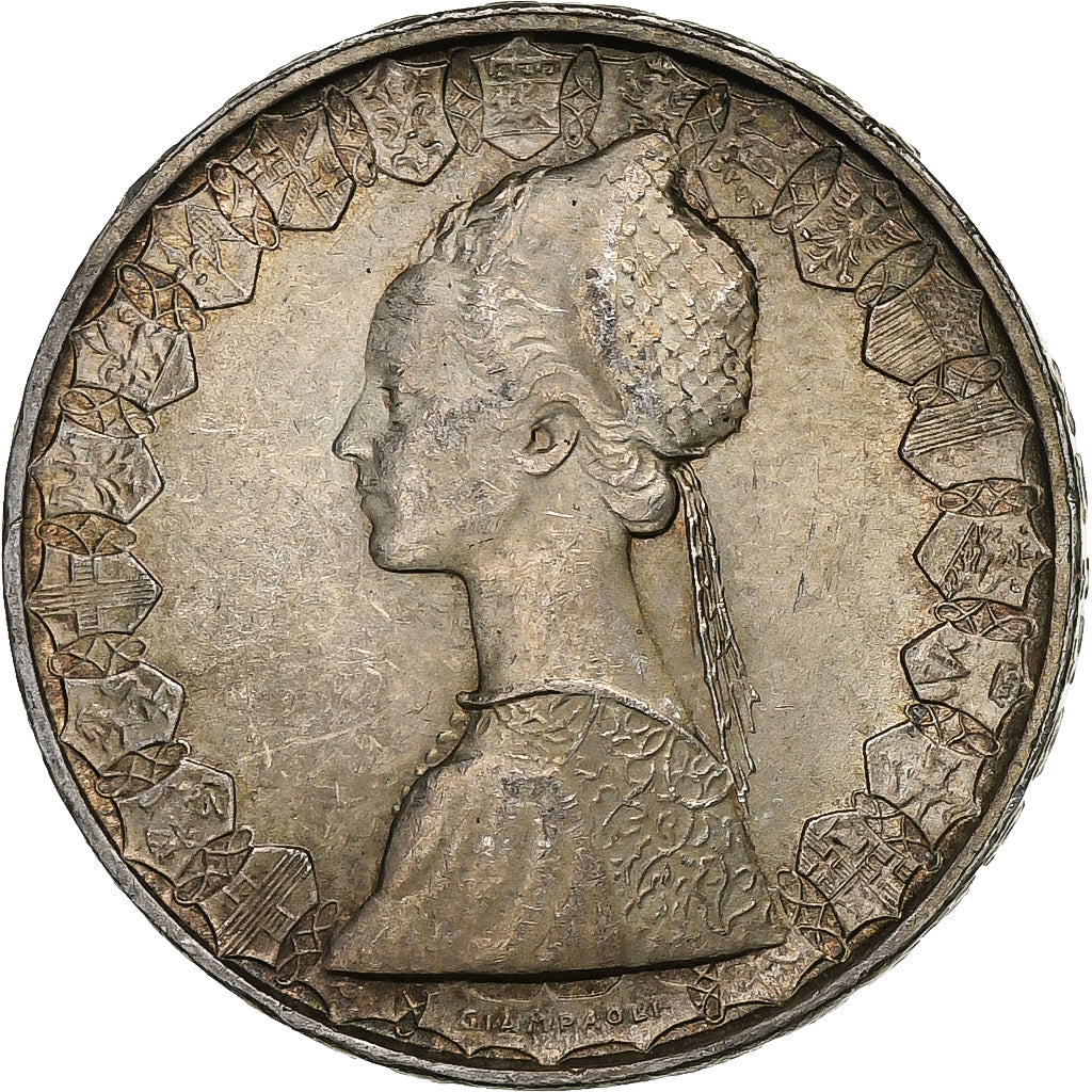 Italy, 500 Lire, 1958, Rome, Silver, MS(60-62), KM:98