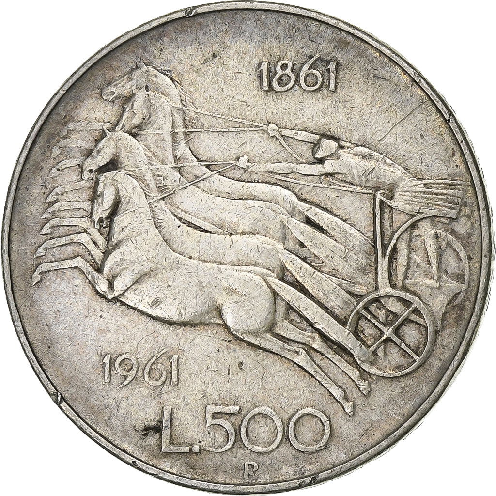 Italien, 500 Lire, 1961, Rome, Silber, SS, KM:99