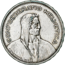 Switzerland, 5 Francs, 1939, Bern, Silver, VF(30-35), KM:40