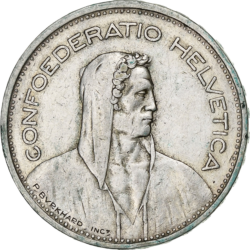 Switzerland, 5 Francs, 1951, Bern, Silver, VF(30-35), KM:40