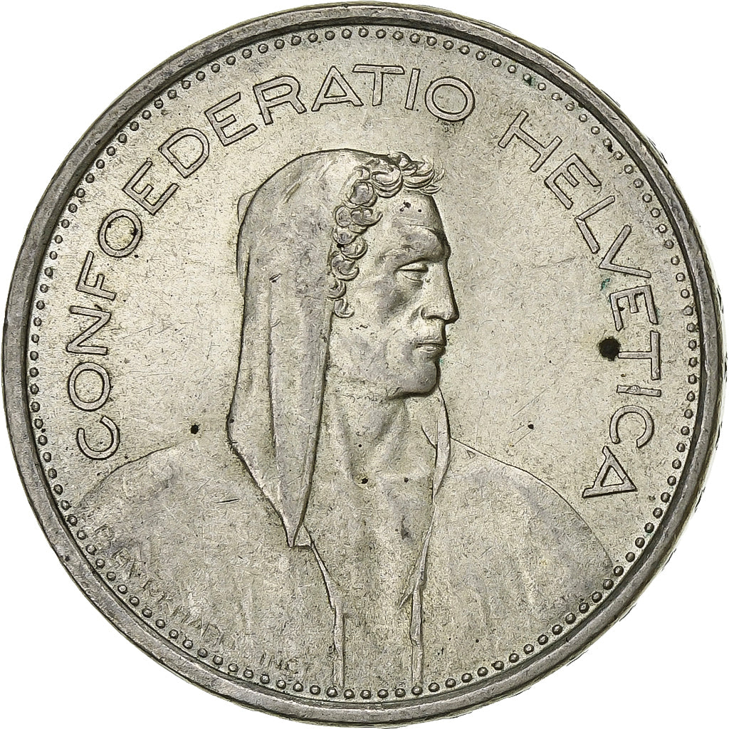 Switzerland, 5 Francs, 1966, Bern, Silver, AU(50-53), KM:40