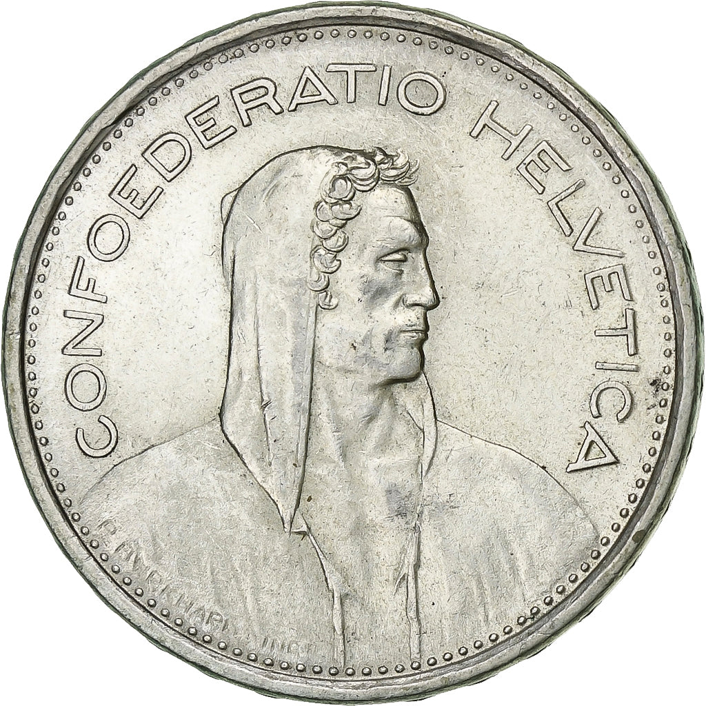 Switzerland, 5 Francs, 1966, Bern, Silver, AU(55-58), KM:40