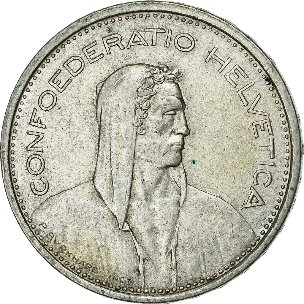 Switzerland, 5 Francs, 1967, Bern, Silver, AU(50-53), KM:40