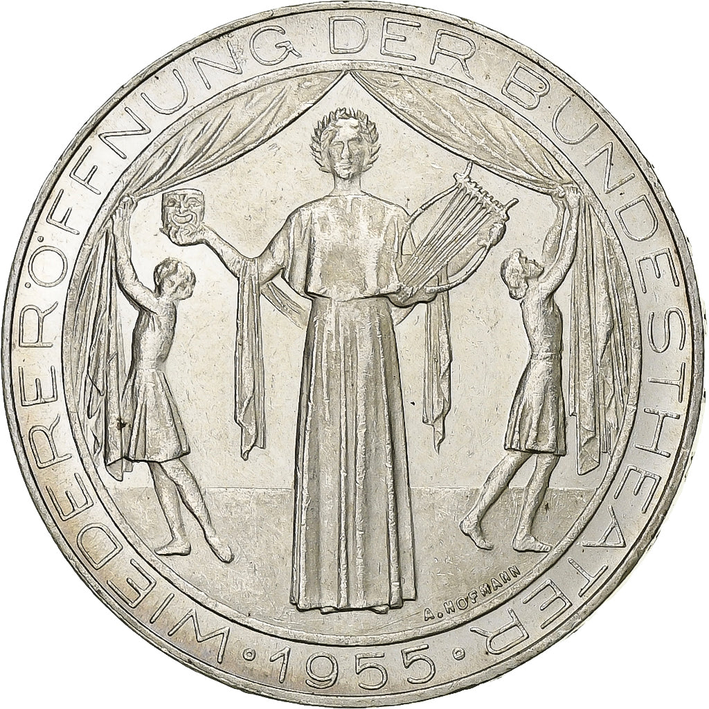 Austria, 25 Schilling, 1955, Silver, MS(60-62), KM:2880