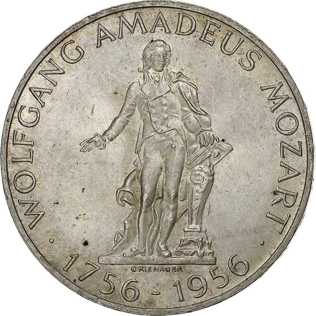 Austria, 25 Schilling, 1956, Srebro, AU(50-53), KM:2881