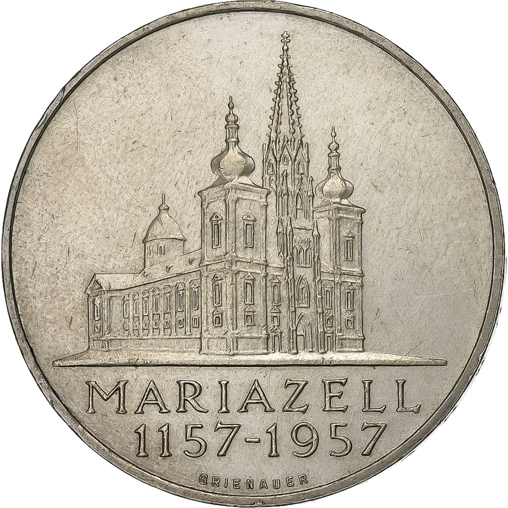 Moneda, Austria, 25 Schilling, 1957, MBC+, Plata, KM:2883