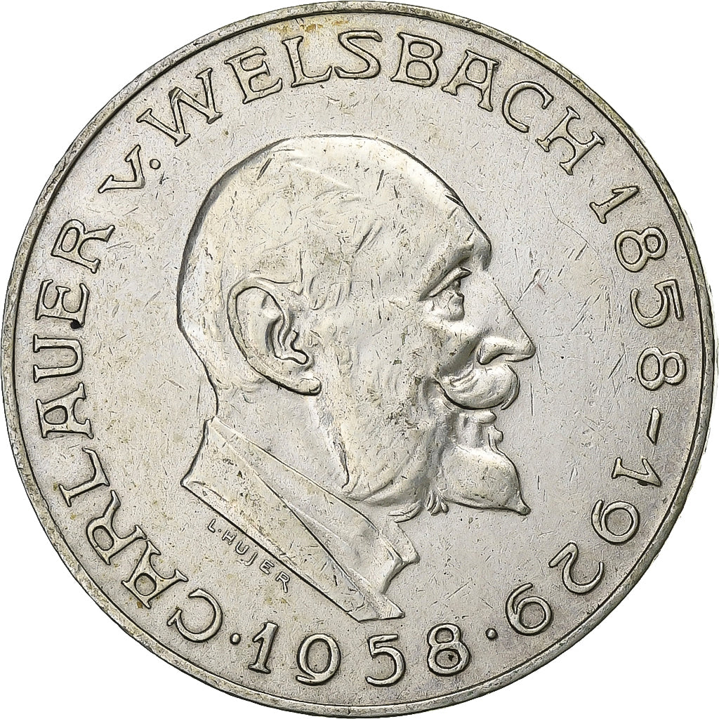 Austria, 25 Schilling, 1958, Silver, EF(40-45), KM:2884