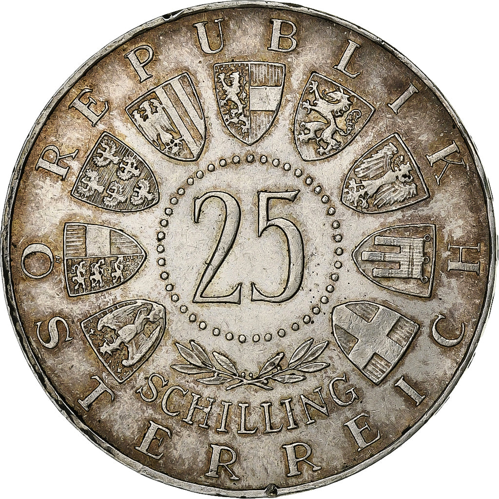 Austria, 25 Schilling, 1962, Silver, AU(55-58), KM:2892