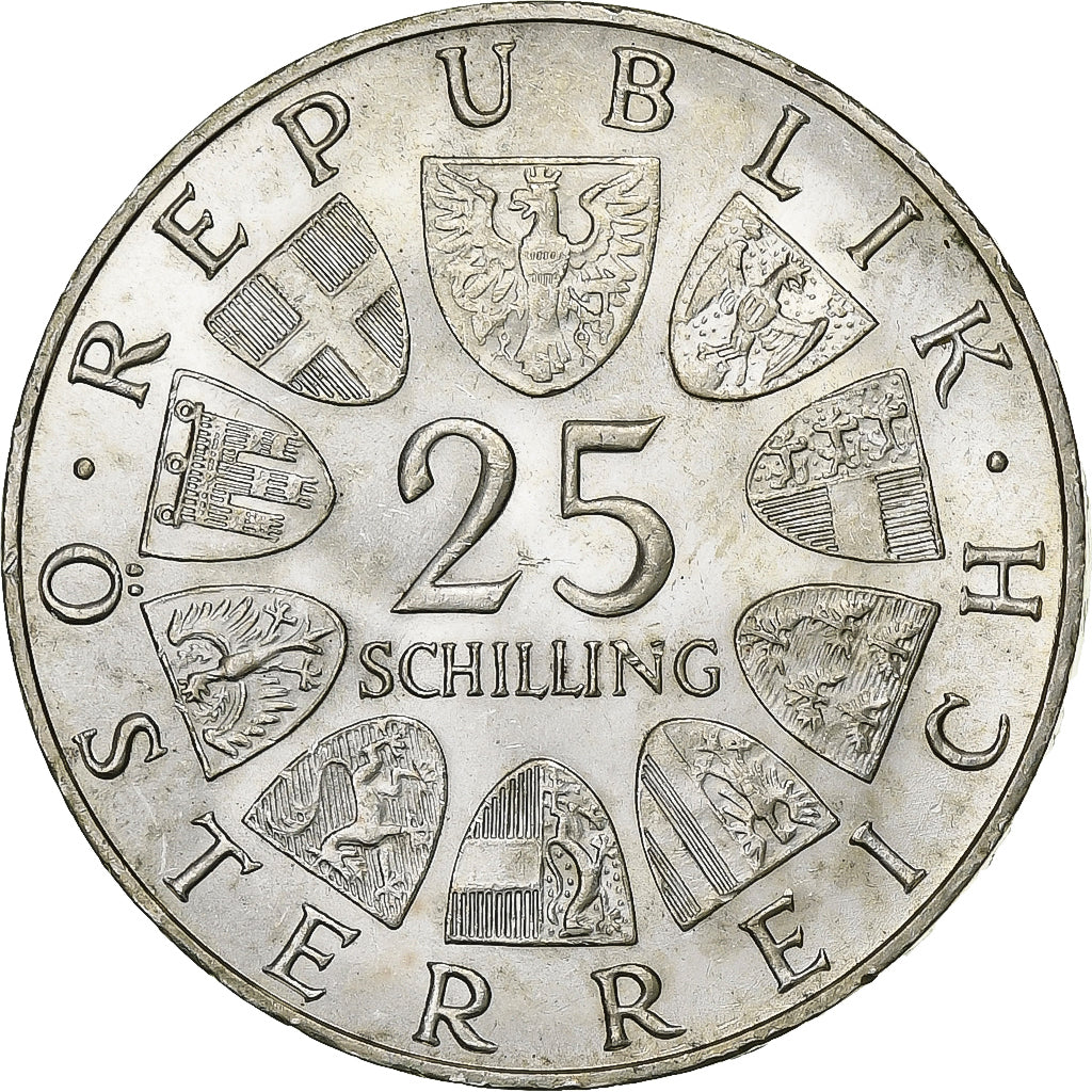Austria, 25 Schilling, 1967, Vienne, Silver, AU(55-58), KM:2901