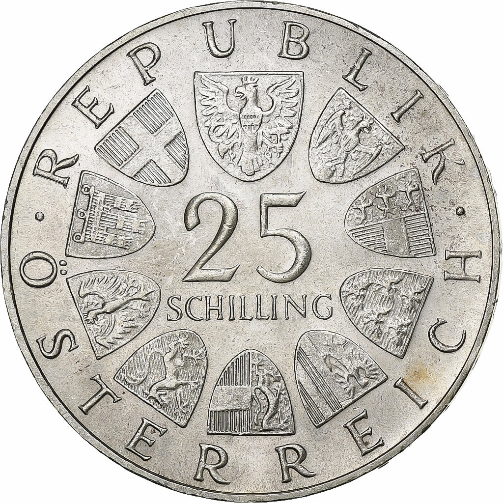 Austria, 25 Schilling, 1968, Silver, MS(60-62), KM:2903
