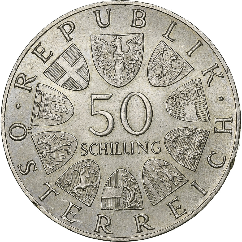 Autriche, 50 Schilling, 1965, Argent, SUP