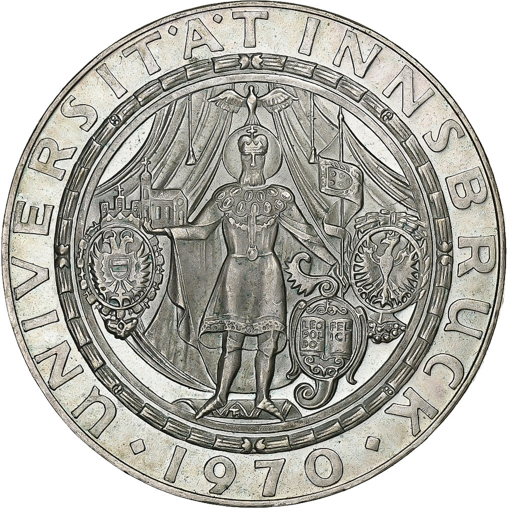 Moneta, Austria, 50 Schilling, 1970, AU(55-58), Srebro, KM:2908
