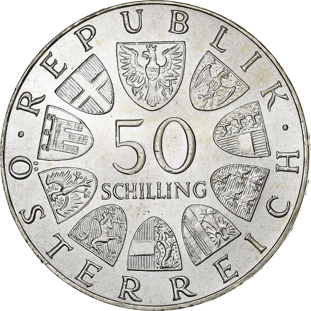 Austria, 50 Schilling, 1973, Srebro, MS(63), KM:2916