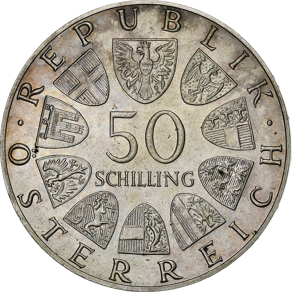 Oostenrijk, 50 Schilling, 1978, Zilver, PR+, KM:2937