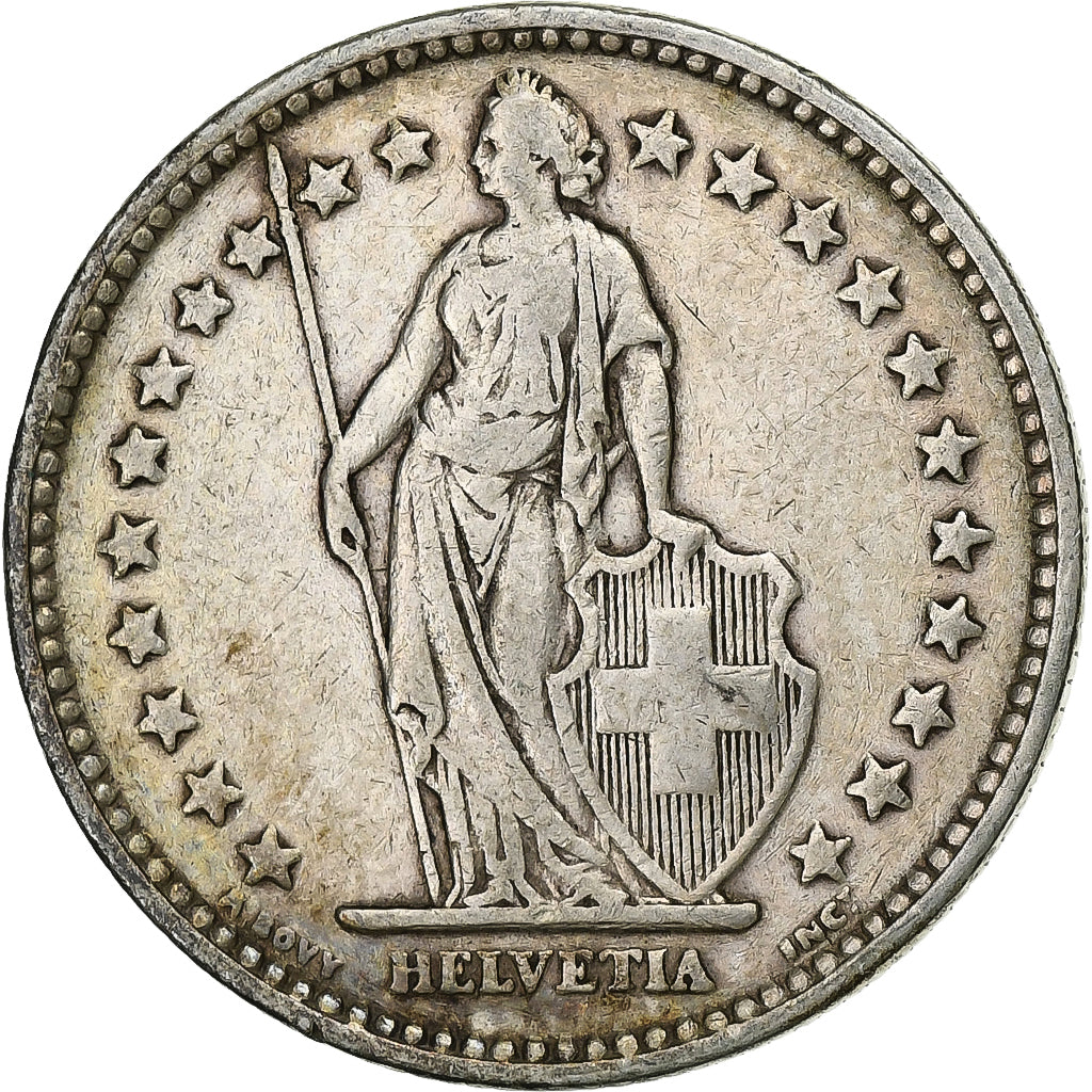 Switzerland, 2 Francs, 1911, Bern, Silver, VF(30-35), KM:21