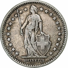Switzerland, 2 Francs, 1920, Bern, Silver, VF(20-25), KM:21