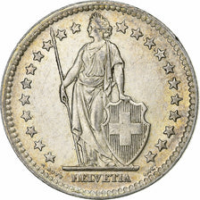 Suíça, 2 Francs, 1944, Bern, Prata, EF(40-45), KM:21