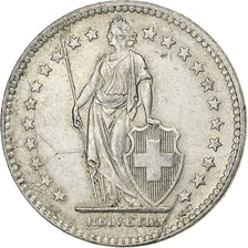 Svizzera, 2 Francs, 1944, Bern, Argento, BB, KM:21