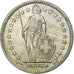 Switzerland, 2 Francs, 1961, Bern, Silver, AU(55-58), KM:21