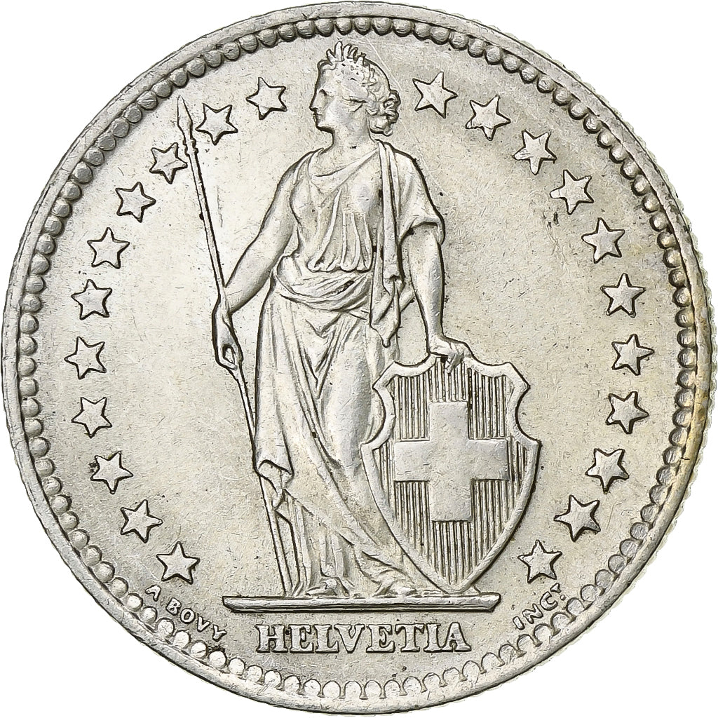 Switzerland, 2 Francs, 1964, Bern, Silver, MS(60-62), KM:21