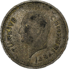 Turquie, 50 Kurus, 1936, Argent, TB, KM:865