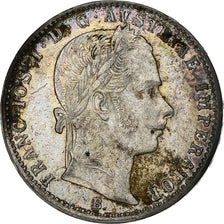 Coin, Austria, Franz Joseph I, 1/4 Florin, 1859, Vienne, VF(20-25), Silver