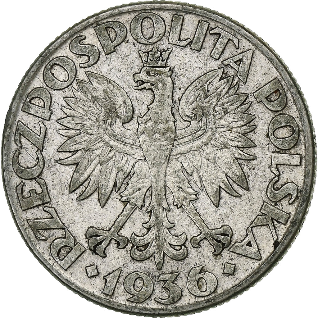 Poland, 2 Zlote, 1936, Warsaw, Silver, VF(30-35), KM:30