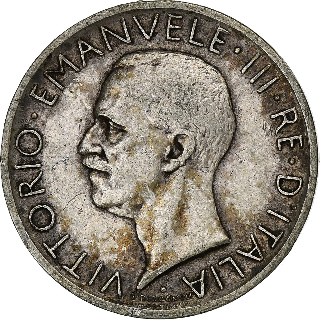 Italien, Vittorio Emanuele III, 5 Lire, 1927, Rome, Silber, SS, KM:67.2