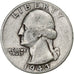 Estados Unidos, Quarter, Washington Quarter, 1943, U.S. Mint, Plata, BC+, KM:164