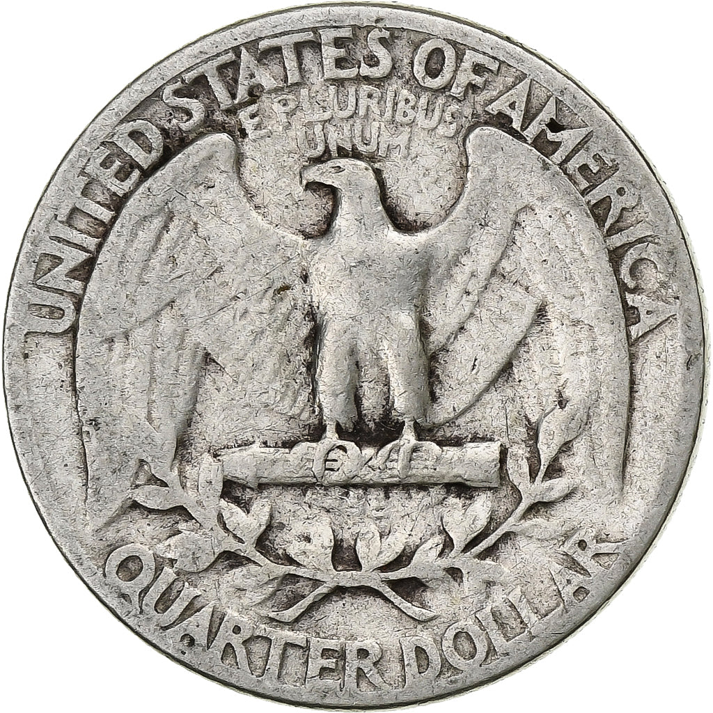 Estados Unidos, Quarter, Washington Quarter, 1943, U.S. Mint, Plata, BC+, KM:164