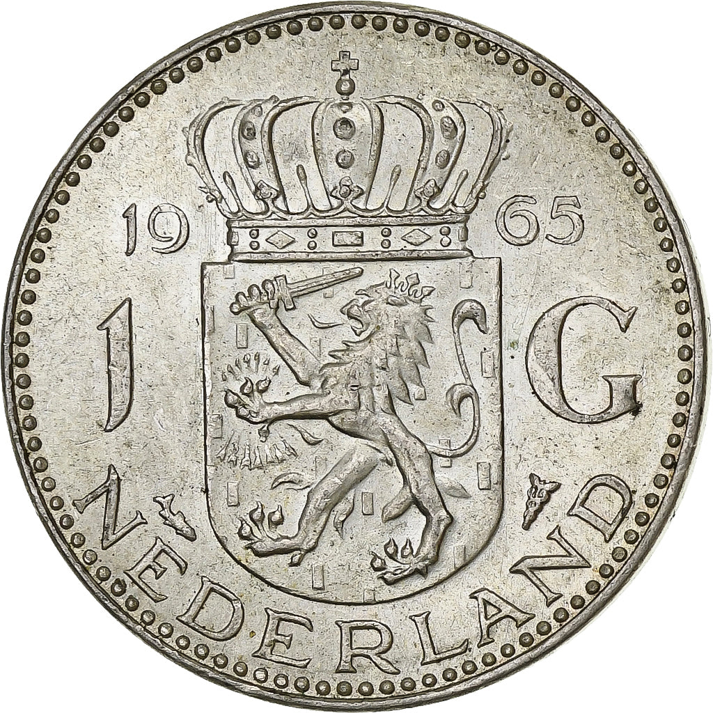 Nederland, Juliana, Gulden, 1965, Zilver, PR, KM:184