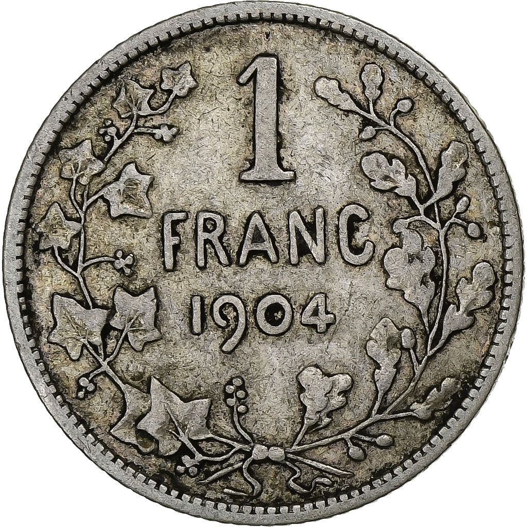 Belgium, Leopold II, Franc, 1904, Brussels, Silver, VF(30-35), KM:56.1