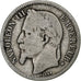 Francia, Napoleon III, Franc, 1866, Strasbourg, Argento, B+, Gadoury:463