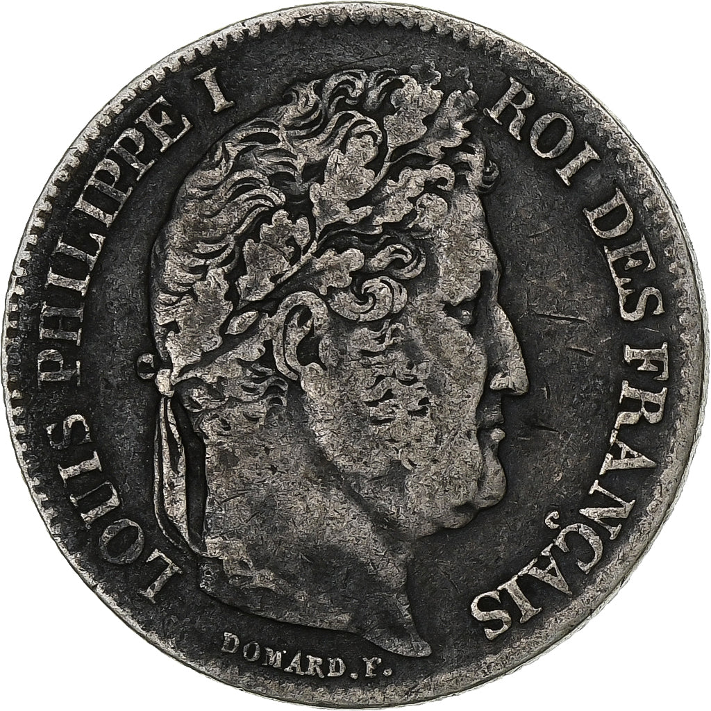 Francia, Franc, Louis-Philippe, 1840, Paris, Plata, BC+, Gadoury:453, KM:748.1