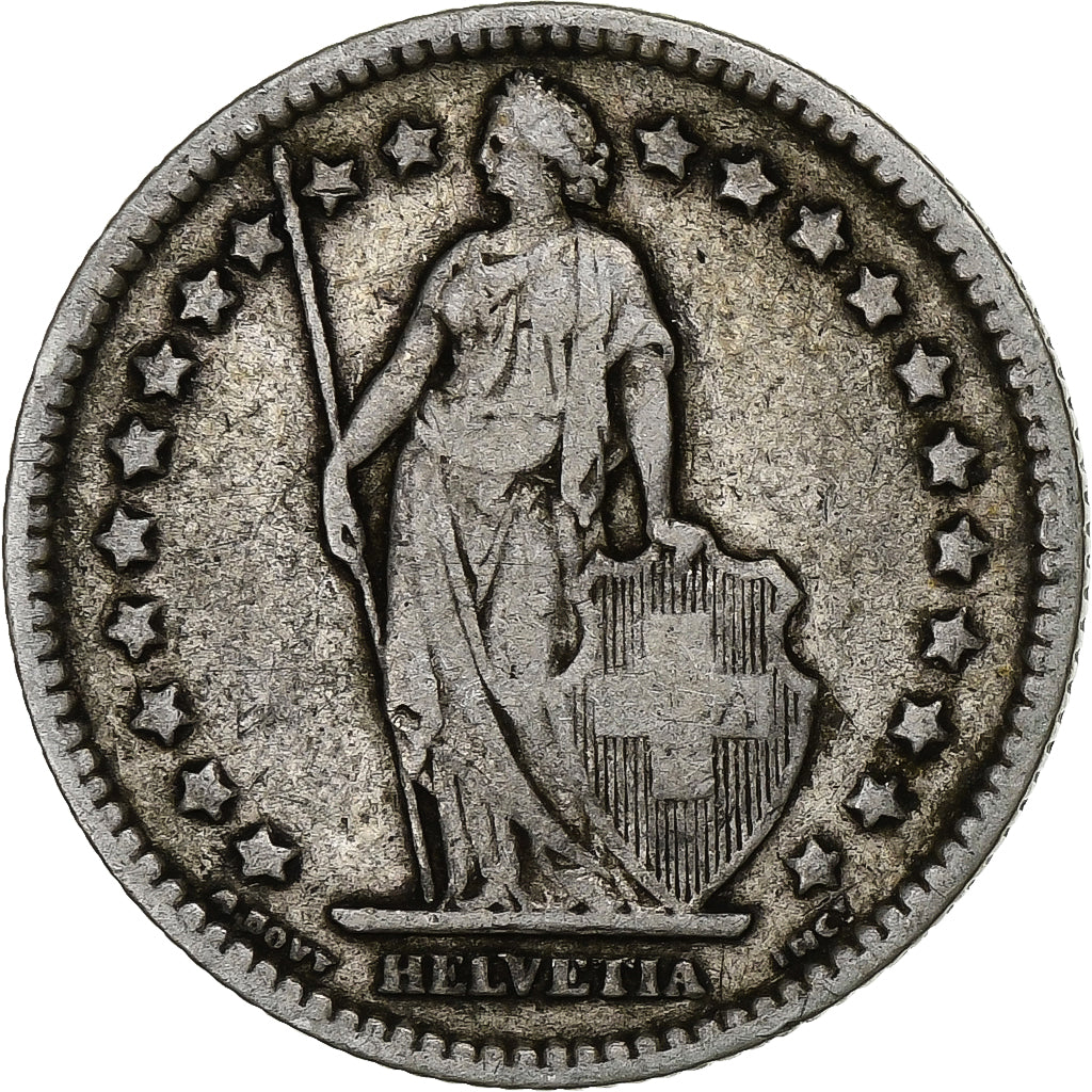 Schweiz, Franc, 1887, Berne, Silber, S+, KM:24