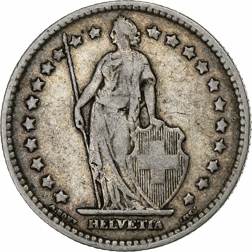 Svizzera, Franc, 1899, Bern, Argento, MB+, KM:24